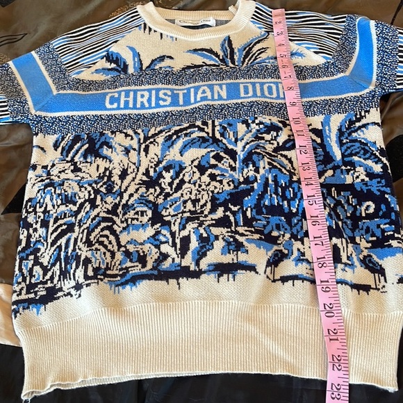 Christian Dior Blue Palms Sweater - Picture 5 of 8